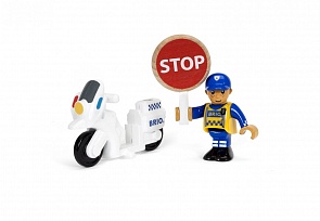 Полицейский мотоцикл с фигуркой (Brio, 33861)